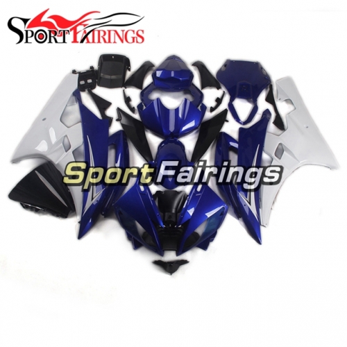 Fairing Kit Fit For Yamaha YZF R6 2006 2007 -White and Blue