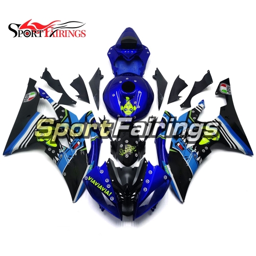 Fairing Kit Fit For Yamaha YZF R6 2008 - 2016 - Shark Attack Blue and Black