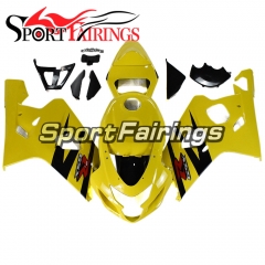 Racing Fairing Kit Fit For Suzuki GSXR600 750 2004 - 2005 - Yellow