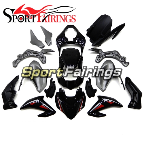 Full Fairing Kit Fit For Kawasaki Z900 2017 - 2018 - Black Grey Red