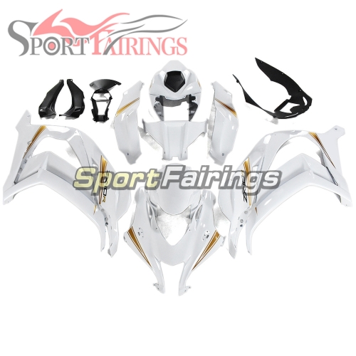 Complete Fairing Kit Fit For Kawasaki ZX10R 2016 - 2020 - Bright White Gold