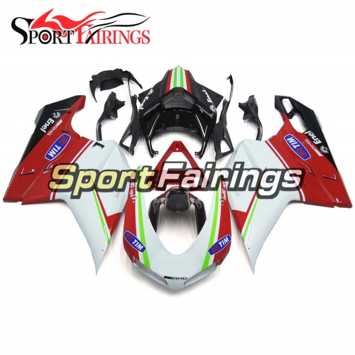 Motorcycle Fairing Kit Fit For Ducati 1098/1198/848 2007 - 2012 - Red White Black