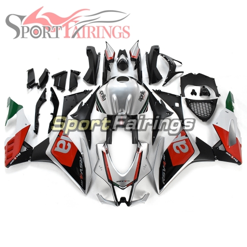 Full Fairing Kit Fit For Aprilia RSV4 1000 2016 - 2018 - Red Silver Matte Black