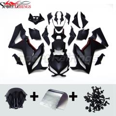 Fairing Kit fit for Honda CBR650R 2019 - 2020 - Matte Black with Red Lines