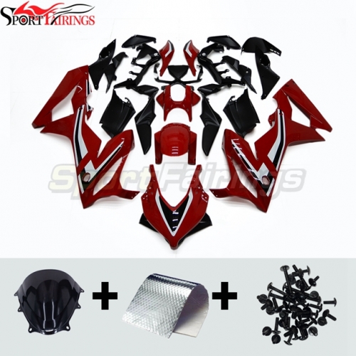 Fairing Kit fit for Honda CBR650R 2019 - 2020 - Red wtih Black White Stripes