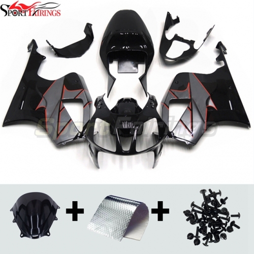 Fairing Kit fit for Honda VTR1000 RC51 SP1 SP2 2000 - 2006 - Black Silver