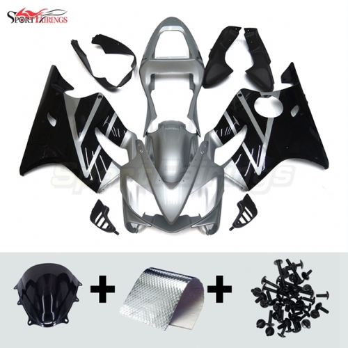 Fairing Kit fit for Honda CBR600F4i 2001 - 2003 - Black Silver