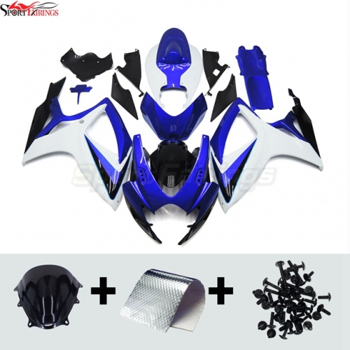 Sportfairings Fairing Kit fit for Suzuki GSXR600 GSXR750 2006 - 2007 - Blue White Black