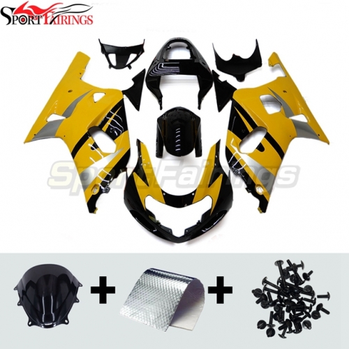 Sportfairings Fairing Kit fit for Suzuki GSXR600 GSXR750 2000 - 2003 - Yellow Black Silver