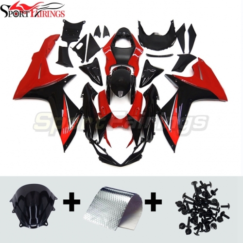 Sportfairings Fairing Kit fit for Suzuki GSXR600 GSXR750 2011 - 2021 - Black Red