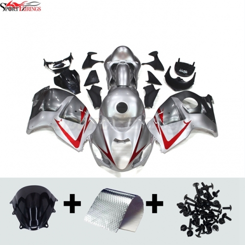 Sportfairings Fairing Kit fit for Suzuki Hayabusa GSX1300R 1997 - 2007 - Silver Grey