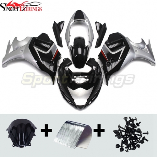 Sportfairings Fairing Kit fit for Suzuki Katana GSX650F 2008 - 2013 - Black Silver