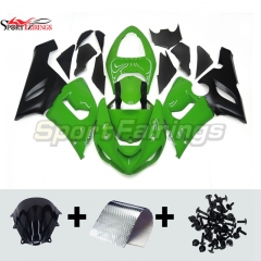 Sportfairings Fairing Kit fit for Kawasaki Ninja ZX6R 2005 - 2006 - Green Black