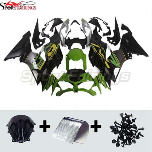 Sportfairings Fairing Kit fit for Kawasaki Ninja ZX6R 2019 - 2020 - Green Black Grey