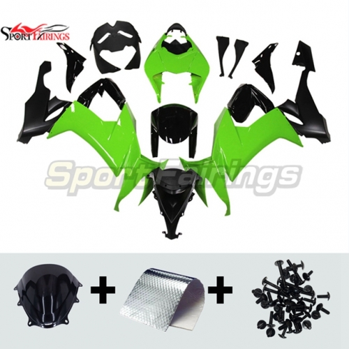 Sportfairings Fairing Kit fit for Kawasaki Ninja ZX10R 2008 - 2010 - Green Black
