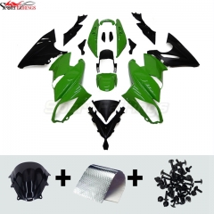 Sportfairings Fairing Kit fit for Kawasaki Ninja 650R 2009 - 2011 - Green Black