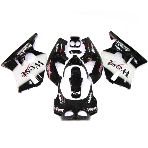 Fairing Kit fit for Honda CBR400RR NC23 1987 - 1989 - West Black White