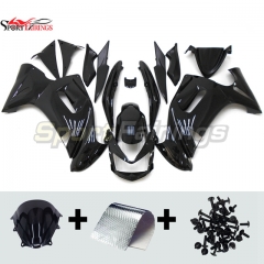 Sportfairings Fairing Kit fit for Kawasaki Ninja 650R 2006 - 2008 - Gloss Black