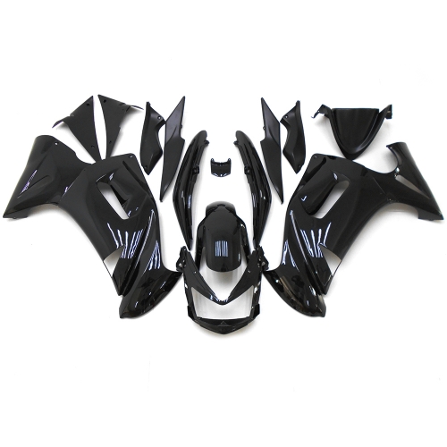 Full Fairing Kit Fit for Kawasaki Ninja 650R ER-6F 2006 - 2008 - Glossy Black