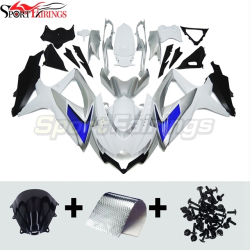 Sportfairings Fairing Kit fit for Suzuki GSXR600 GSXR750 2008 - 2010 - White Blue Black Silver