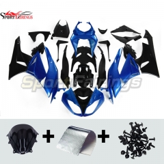 Sportfairings Fairing Kit fit for Kawasaki Ninja ZX6R 2009 - 2012 - Blue Black