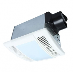 Akicon™ Ultra Quiet Bathroom Exhaust Fan with LED Light 90CFM 1.5 Sone Bathroom Ventilation Fan with Square Frosted Plastic Cover