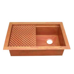 Akicon™ Workstation Undermount Copper Kitchen Sink