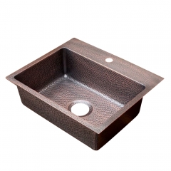 Akicon™ Single Bowl Drop-In Copper Sink