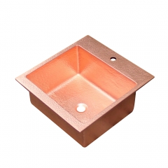 Akicon™ Single Bowl Drop-In Copper Sink