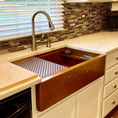 Akicon™ Workstation Undermount Copper Kitchen Sink