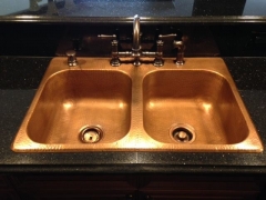 Akicon™ Single Bowl Drop-In Copper Sink