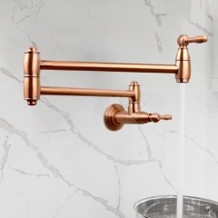 Akicon™ Pot Filler Kitchen Faucet Wall-Mounted - Copper