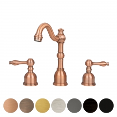 Akicon™ Two-Handle Copper Widespread Bathroom Sink Faucet