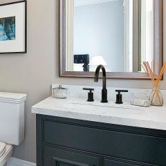 Akicon™ Two-Handle Matte Black Widespread Bathroom Sink Faucet