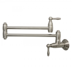 Akicon™ Pot Filler Kitchen Faucet Wall-Mounted - Brushed Nickel