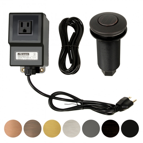 Akicon™ Single Outlet Copper Garbage Disposal Kitchen Air Switch Kit - 5 Years Warranty