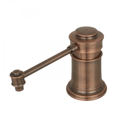 Akicon™ Built in Antique Copper Soap Dispenser Refill from Top with 17 OZ Bottle - 3 Years Warranty