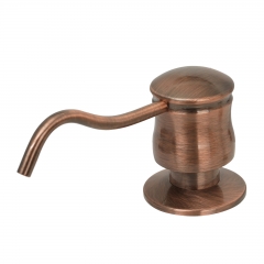 Akicon™ Built in Antique Copper Soap Dispenser Refill from Top with 17 OZ Bottle - 3 Years Warranty