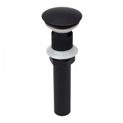 Akicon™ Oil Rubbed Bronze Push Button Bathroom Sink Drain Stopper Without Overflow - 3 Years Warranty