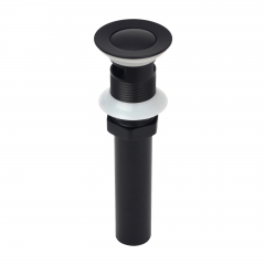 Akicon™ Matte Black Pop up Drain Stopper With Overflow - 3 Years Warranty