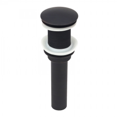 Akicon™ Oil Rubbed Bronze Push Button Bathroom Sink Drain Stopper Without Overflow - 3 Years Warranty