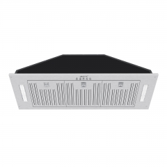 Akicon™ Range Hood Insert 36 Inch, 600 CFM Built-in Kitchen Hood with 3 Speeds, Ultra-Quiet Stainless Steel Ducted Vent Hood Insert with LED Lights