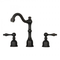 Akicon™ Two-Handle Oil Rubbed Bronze Widespread Bathroom Sink Faucet