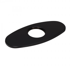 Akicon™ Matte Black Bathroom Basin Faucet Hole Cover Deck Plate Escutcheon - Lifetime Warranty