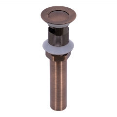 Akicon™ Antique Copper Pop up Drain Stopper With Overflow - 3 Years Warranty
