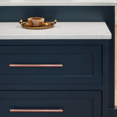 Akicon™ 9 Inch Hole Center Copper Kitchen Cabinet Handles 100% Solid Brass Drawer Pulls AK01934-C (1-PACK)