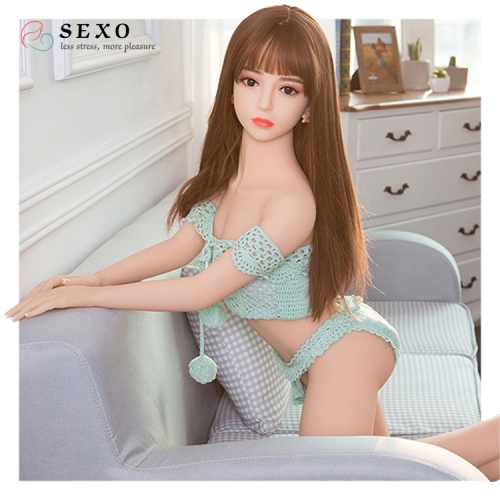 SEXO 132cm flat breast lolita love doll