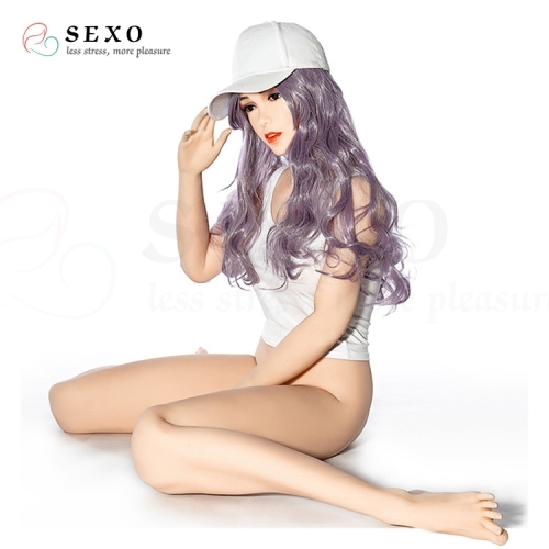 SEXO 165cm Fantasy purple hair campus pure goddess silicon doll