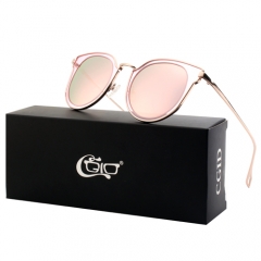CGID Double Lens Carved Mirrored Polarized Oversized Sunglasses