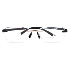 CGID New Fashion Rimless  Reading Glasses, Computer Readers with TR90 Frame for Men and Women
